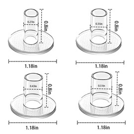 Fulanfudi 24 Pcs Heel Protectors for Grass, 4 Sizes Grass High Heel Protectors Heel Repair Caps Covers for Walking on Grass and Uneven Floor, Perfect for Weddings, Races, Formal Occasions and Events
