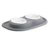 WeatherTech Double Low Pet Feeding System w/Plastic Dog/Cat Bowls -