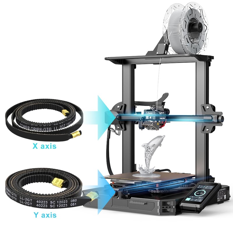 Creality X+Y Timing Belt, 3D Printer Accessories X-Axis + Y