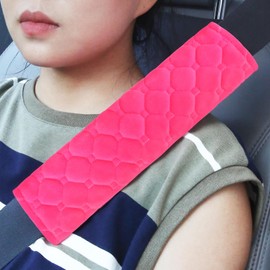 COFSODI Car Seat Belt Cover Pad, Comfortable Seat Strap Pads, Compatible with All Models of Seatbelt Covers, Can Be Used As A Backpack Shoulder Pad, Essential Car Seat Shoulder Strap Pad. Pink*1