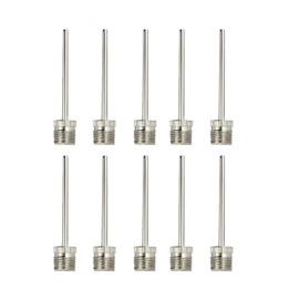 Dike-JX Ball Pump Needle，10pcs Stainless Steel Ball Football Pump Needles Football Valve Needle Inflation Needle