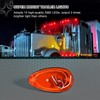 Wodvyss 2Pcs 6" Amber Lens Amber LED Side Marker &