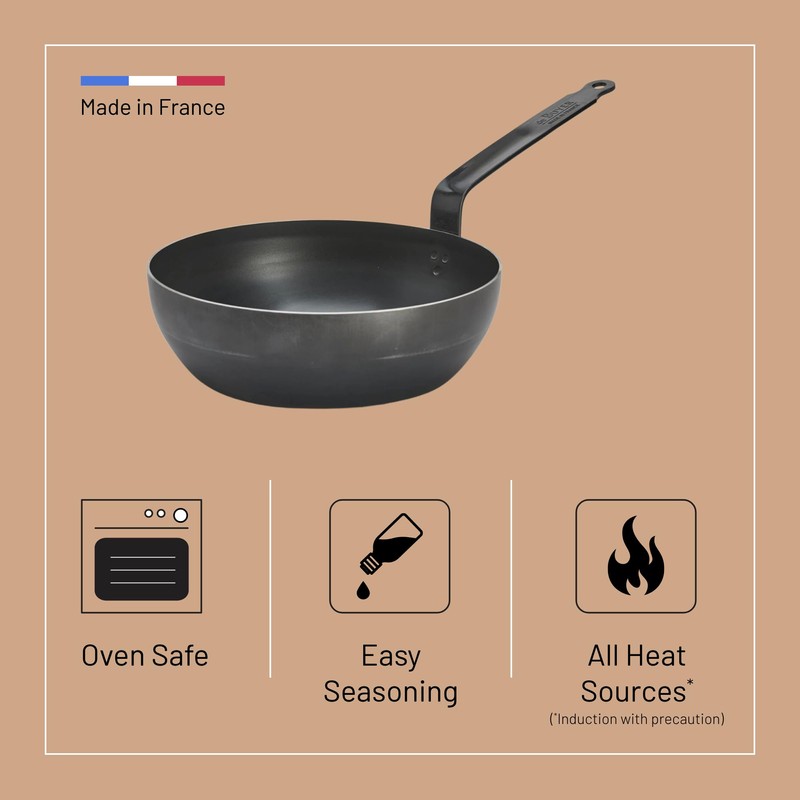 de Buyer - Blue Carbon Steel Fry Pan 2mm Thick