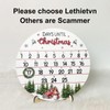 Wooden Christmas Advent Calendar, 25-Day Christmas Countdown Calendar, Christmas Advent