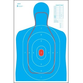 Action Target - B-27E and FBI Q Combination Paper Target - 100 Pack - Paper Targets, Shooting Targets