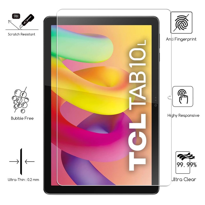 KEANBOLL 2-Pack Tempered Glass Screen Protector for TCL TAB 10