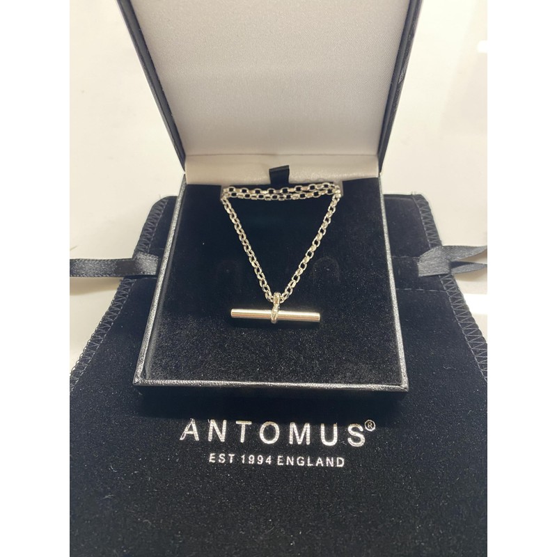 Antomus® HANDMADE SOLID 925 SILVER TOGGLE BAR NECKLACE CHAIN 2.3mm