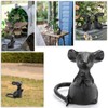 SUMTree 2pcs Cast Iron Little Cute Mouse Ornament Decorative Desktop