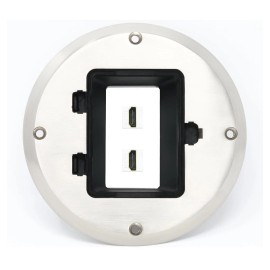 RiteAV 2 HD Floor Box [Stainless Steel]