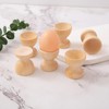 XineYuor 8pcs Wooden Egg Holder Cocque Decorations Egg Containers Perfect