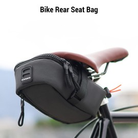 Aomiun Bicycle Rack Rear Carrier Large Capacity Bicycle Saddle Bag Waterproof Expandable Rear Seat Bag Bike Under Seat Bag for Cycling Camping Touring