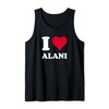 Rotes Herz Ich Liebe Alani Tank Top