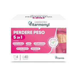 Vitarmonyl Integratore Vite Rossa - Azione Drenante - Con Glucomannano, Gymnema, Guaranà, Fucus, Tè Verde - 40 Capsule