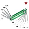 Powerbuilt 940786 Folding Star Key Wrench Set (10 Piece) (T6