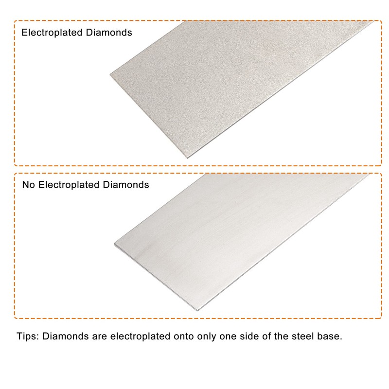 sourcing map Diamond Whetstone Sharpening Stone, 170mm x 75mm 240