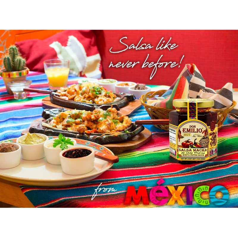 Salsa "Macha" Don Emilio 9 oz (Morita Chilli), HOT, made