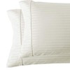Royal Tradition Damask Striped 600-Thread-Count, 100-Percent Cotton Set of 2