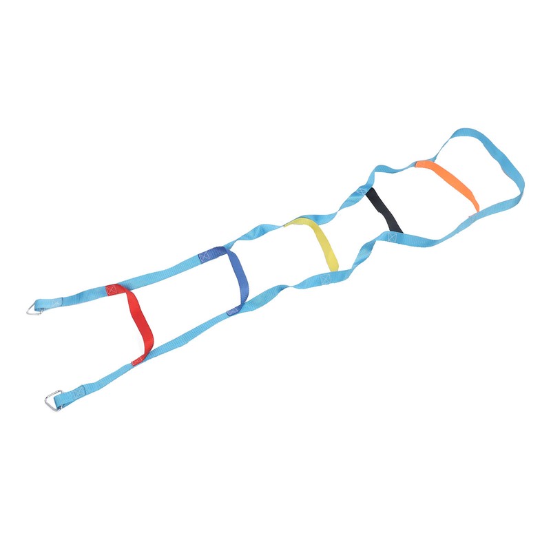 Kids Rope Ladder 6.6ft 6 Steps Colorful Climbing Rope Ladder