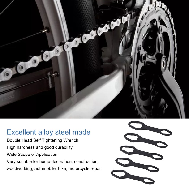 5 Pcs Double Ended Wrench 8mm To 22mm 160mm Length