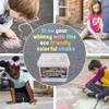 Voamuw 61 Pcs Jumbo Sidewalk Chalks for Kids, Outdoor, Street,