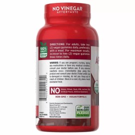 Nature's Truth USDA Organic Apple Cider Vinegar 500 mg., 120 Gummies (Free Ship