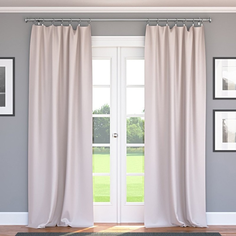 25 Pack Curtain Ring wiht Clips, Metal Decorative Drapery Window