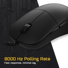 ENDGAME GEAR XM2 8k Gaming Mouse – 8000Hz Polling Rate, Kailh GX Switches, PixArt PAW3395 Sensor, Ultra-Light 52 g, Black Edition