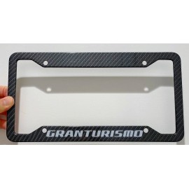 Unbranded Granturismo Metal Carbon Fiber Look License Plate Frame