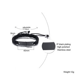 MEALGUET To my Son Bracelet Braided Rope Style Inspirational Message Engraved Son Bracelets, To my Son from Mom Dad Bracelets for Birthday Graduation