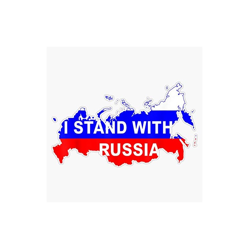 Magnet I Stand with Russia Support Russia Russian Flag Magnetic