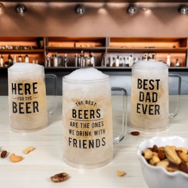 Pavilion Gift Company- The Best Beers - 12 oz Plastic Freezer Mug Beer Stein Beer Lover Drinker Alcohol Friends Best Friends Unique Kitchenware