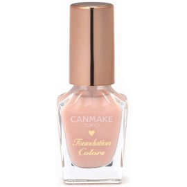 Canmake Foundation Colors 04 Pale Pink Self Nail Foundation Nail Foundation Glossy, Quick Drying, Glossy, Sheer, 0.3 fl oz (8 ml)