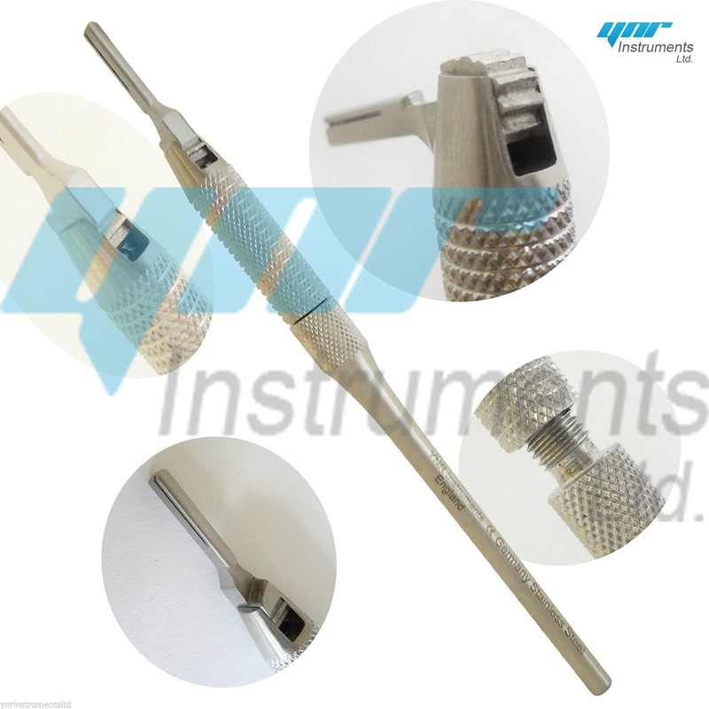 YNR Swivel Headed Scalpel Handle No 3 Angled Dissection Use