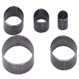 5PCS Leather Die Cutter Egg Shape Oval 20‑60mm Punching Die Set 5 Different Sizes High Carbon Steel Leather Cutting Dies