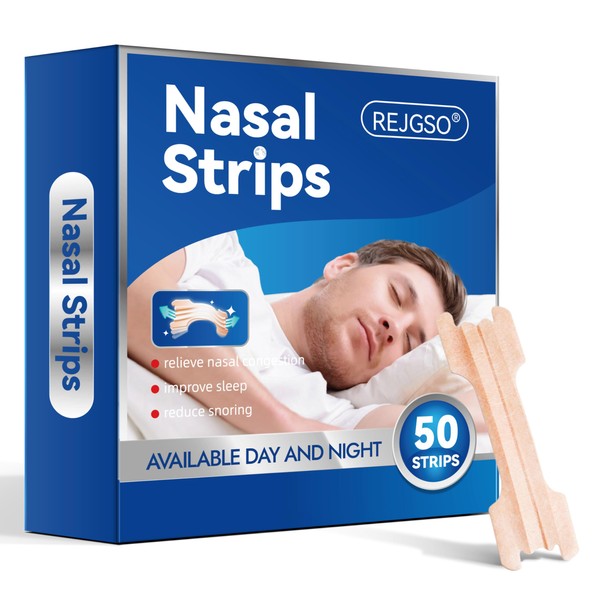 Nasal Strips 50 Pieces Nose Strips for Breathing, Snore Strips