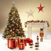 Red Matte Christmas Baubles Made of Flame Retardant Plastic, 10