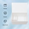 MHLLGN Tampon Holder for Bathroom, White Plastic Organizer for Napkin