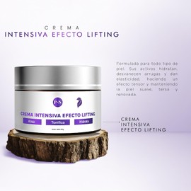 PUREZA NATUR Crema facial efecto lifting intensiva hidratante Tratamiento para cara y ojos con acido hialuronico colágeno y elastina rejuvenecedora