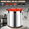 Large Stock Pot - 24QT Stainless Steel Stockpot with Lid,