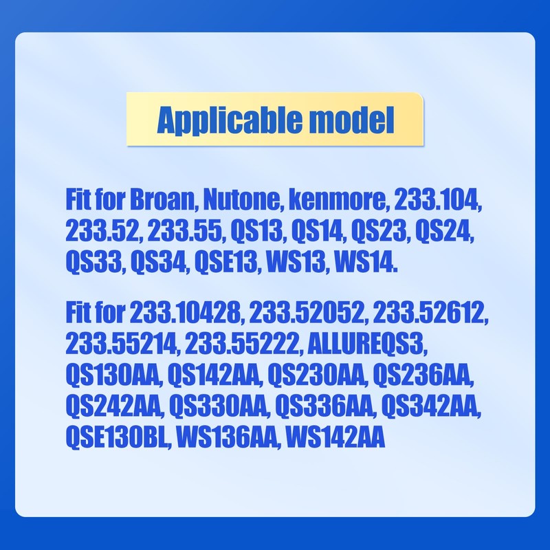 SR169016 Range Hood Filter Spring Kit Replacement for Broan, Nutone,