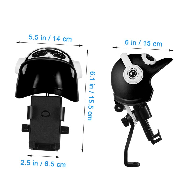 LALAFINA Motorcycle Phone Holder with Sunshade Design Rear Mirror Phone
