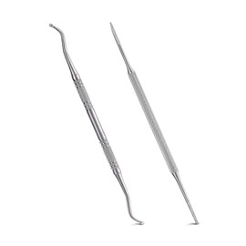 2PCS Ingrown Toenail File and Lifter with Storage Case,YINYIN100% Stainless Steel ingrown toenail Tool,Double Sided Professional Grade Nail Cleaner Tool