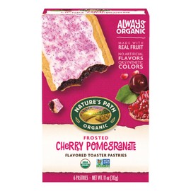Nature's Path Organic Frosted Cherry Pomegranate Toaster Pastries, 11 oz (Pack of 1), Non-GMO
