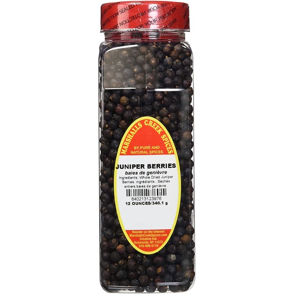 Marshall’s Creek Spices Seasoning, Juniper Berries, XL Size, 12 Ounce