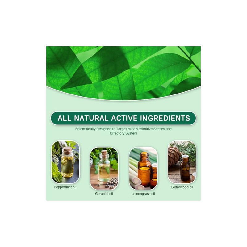 Natural Rodent Repellent Balls with Peppermint Oil - 14 Pack