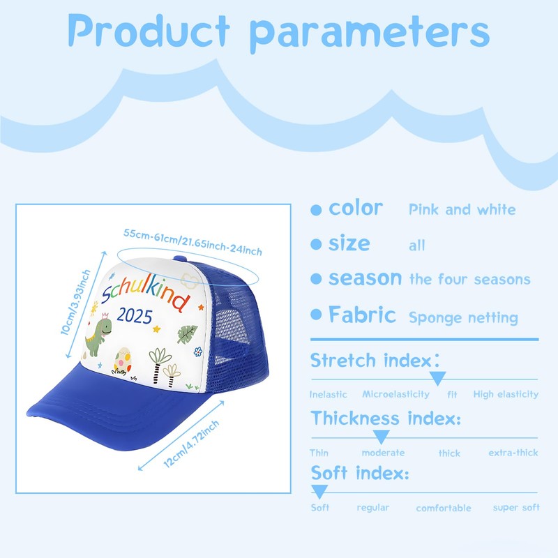 Hpbaggy Baseball Cap, blue, S