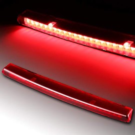 EPARTS Full LED 3rd Third Tail Brake Light Rear Roof Center Stop Lamp Red Lens Fit For 2004-2009 VW Volkswagen Golf MK5 MK6 GT1