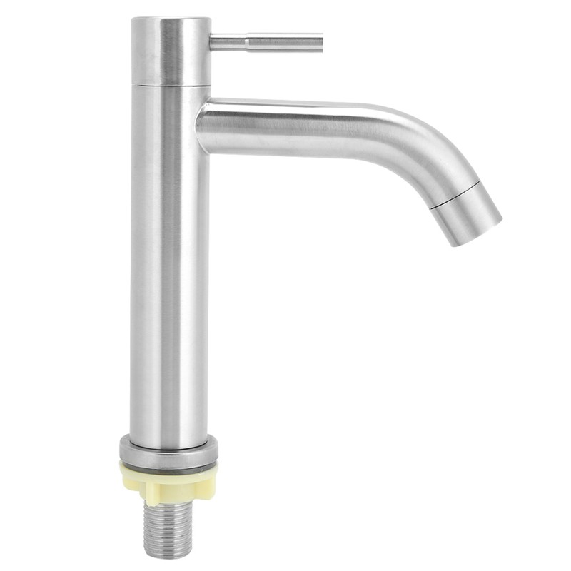 G1/2in Male Thread Stainless Steel Water Faucet Undercounter Single Cold
