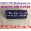 BIPOLAR CAPACITOR 200uF 100 Volt BIPOLAR Capacitor BASS BLOCKER SPEAKER