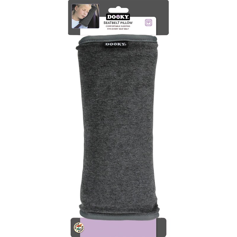 Dooky Seatbelt Pillow Dark Grey Cushion for the Seat Belt,
